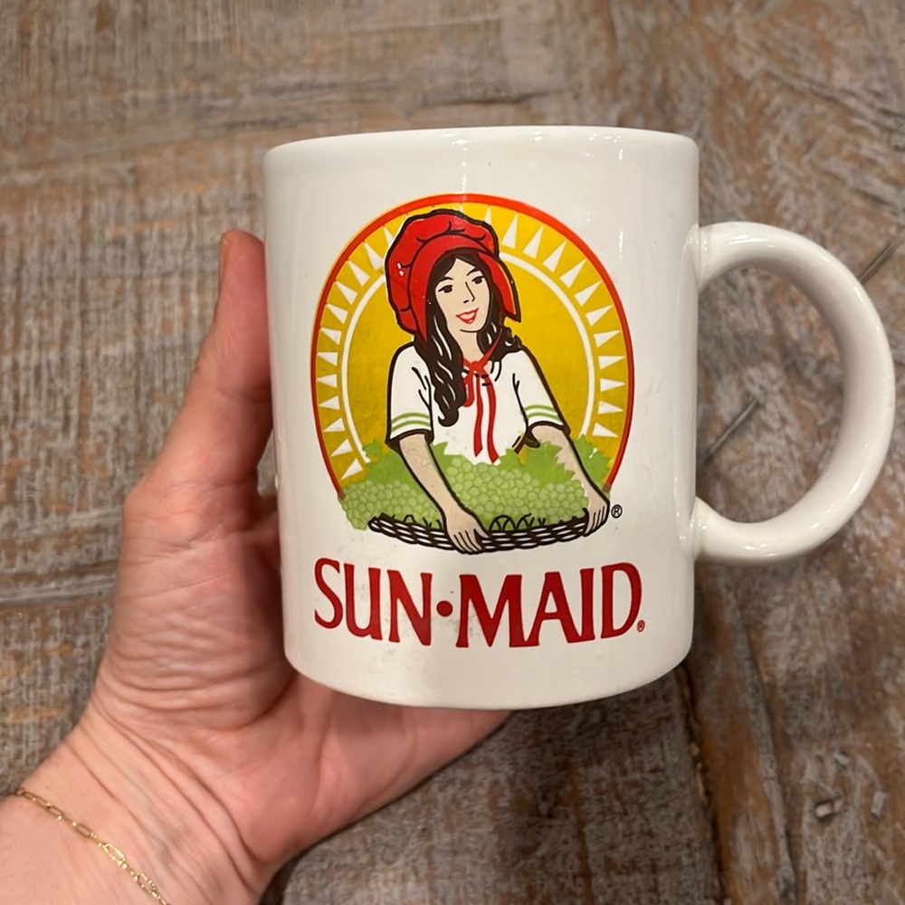 Vintage Sun-maid Raisins Coffee Mug